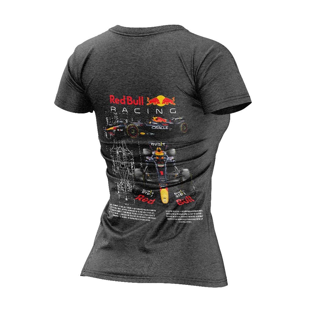 Camiseta Feminina Carro Esportivo Red Bull Algodão Premium