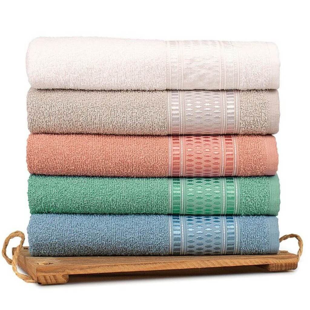 Kit Com 6 Toalha de Banho Grande Super Macia Absorção Extra Jade