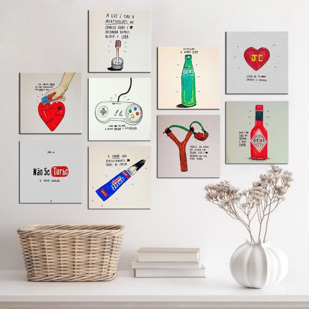 quadros frases versiculos biblicos - evangelização frases Motivacionais perdão decoração parede - placa MDF 3mm 20x20cm