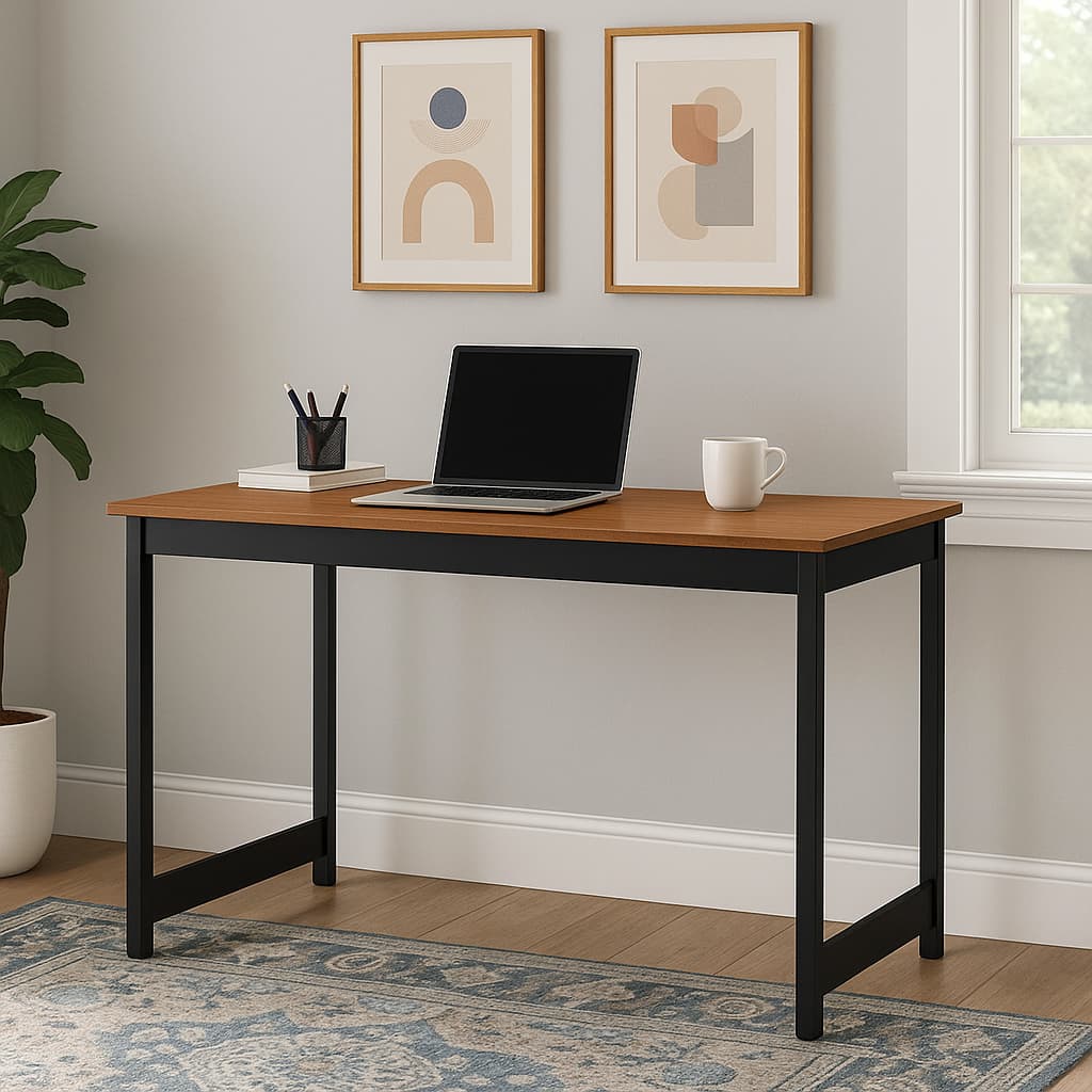 Mesa de Estudo ou Escritório 100x60cm – MDP e Ferro Super Resistente