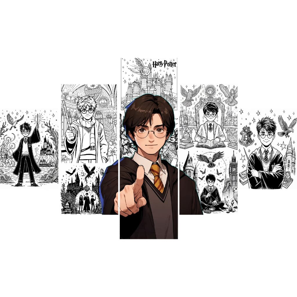 QUADRO DECORATIVO HARRY POTTER HOGWARTS LEGACY GRIFINÓRIA