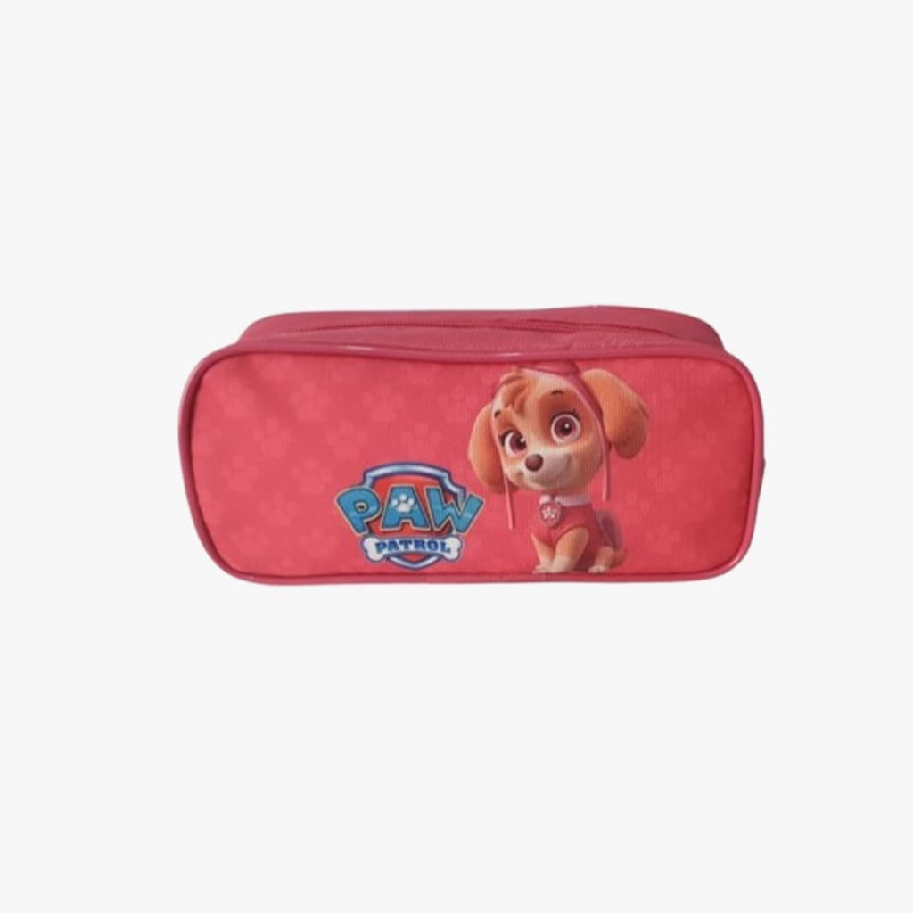 Estojo Escolar Infantil  para Meninas1 Divisória, Desenho/Personagens/Estampa Patrulha Canina Porta Lápis 1 Repartição