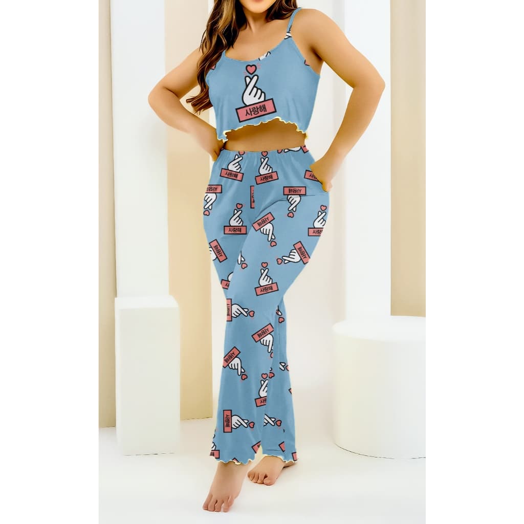 PIJAMA DORAMEIRA  E BTS 21 ESTAMPADO