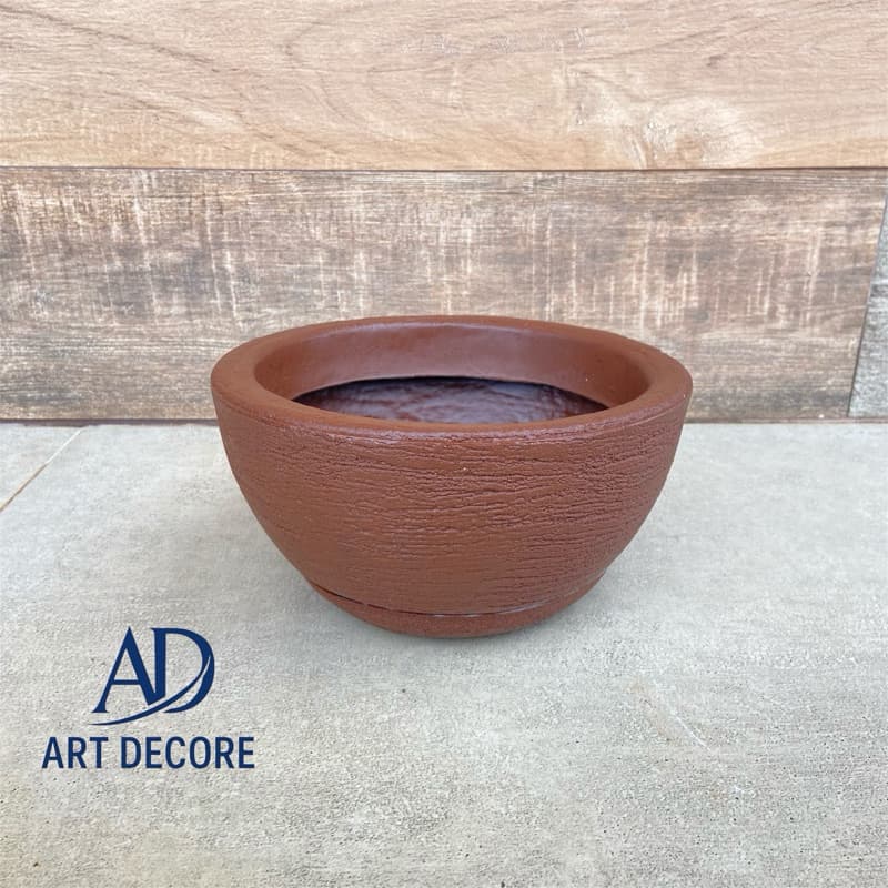 Vaso Polietileno Para Plantas Cactos e Suculentas Bacia P 25x13 com Prato