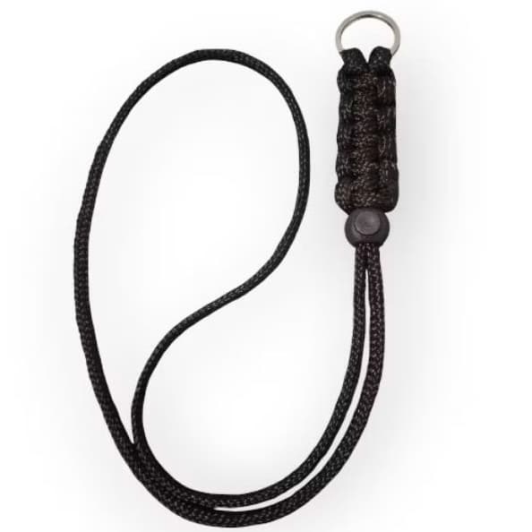 Cordão de pescoço para chave de moto 1 unidade cor Preto