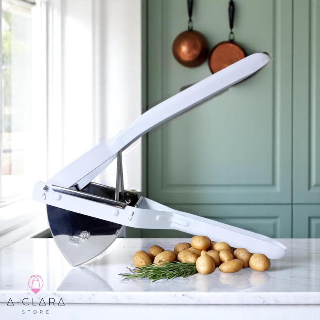 Espremedor de Batata Inox Profissional Amassador Reforçado Para Batatas e Legumes