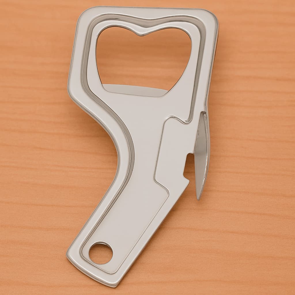 Abridor De Latas E Garrafa Metal 9cm Multiuso