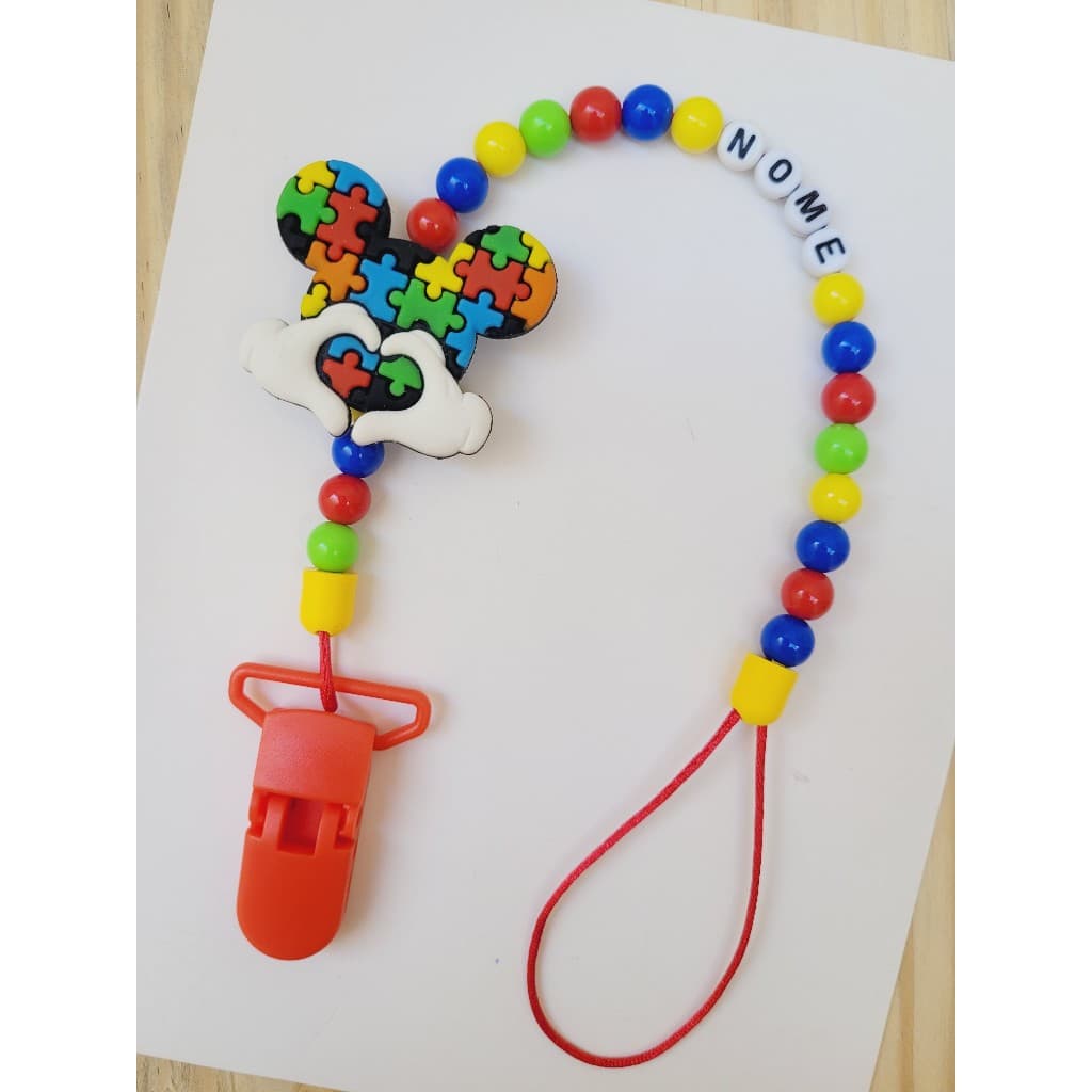 Prendedor de chupeta personalizado Autismo