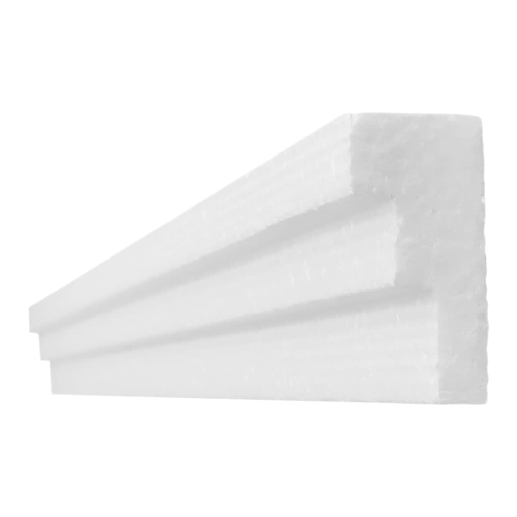 Moldura roda teto decoração - modelo de 7cm - kit com 25 M - isopor - Hobbyart Molduras - KUAD 7