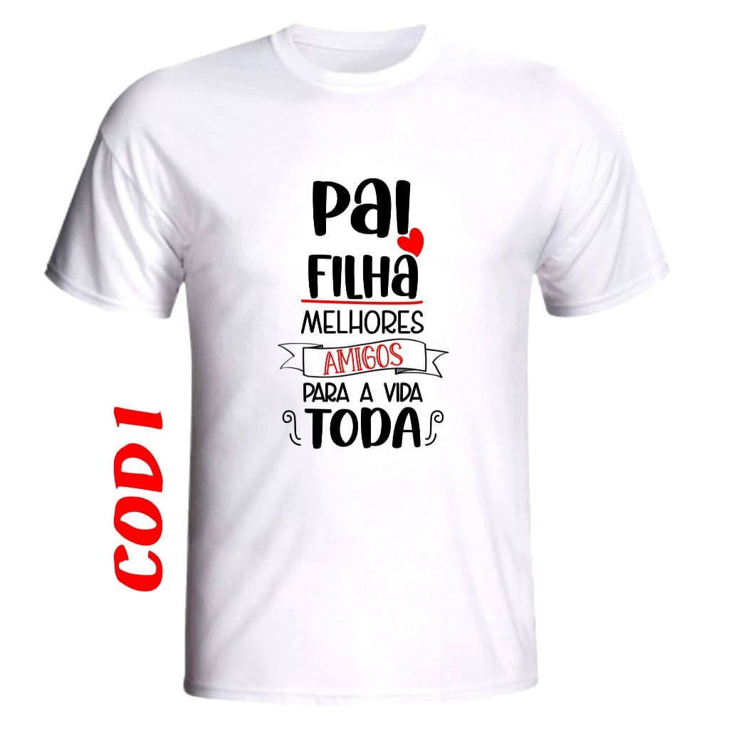 Camiseta Personalizada Dia dos Pais para Presente