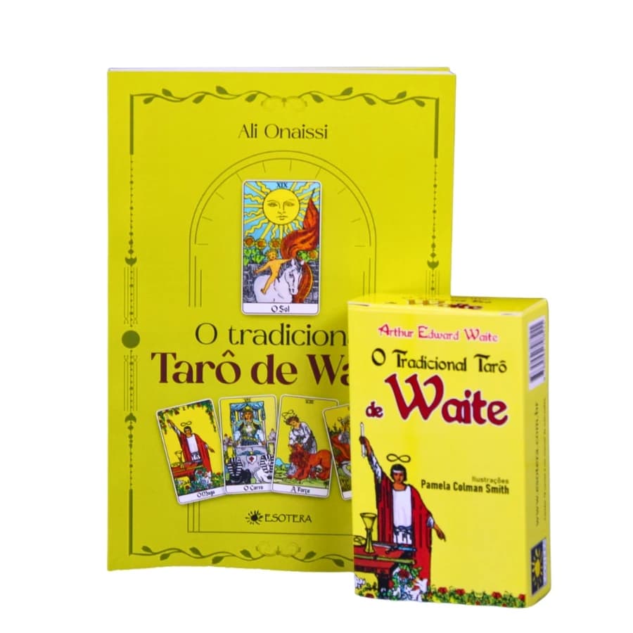 O Tradicional Tarô de Waite 78 Cartas e Manual + Livro de Waite