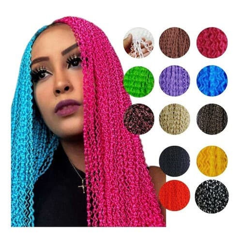Cabelo Micro Zizi Miojinho Frisado Sintético 80 gramas