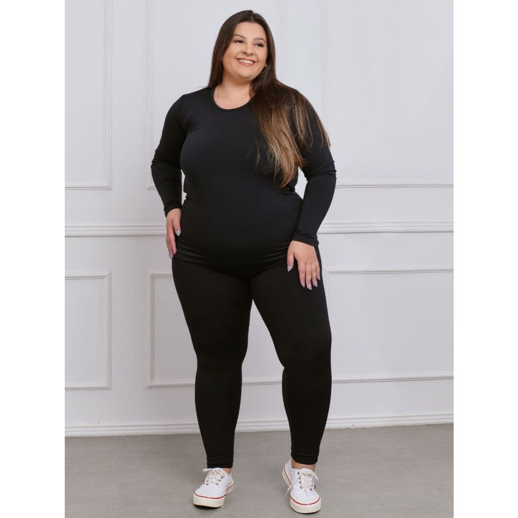 Conjunto Plus Size Térmica Flanelada Inverno 11127/11095