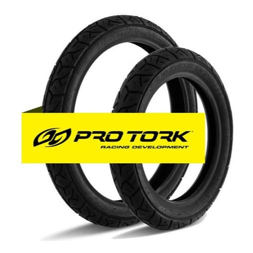 Par Pneu 2.50-17 + 80/100-14 Novo Moto Biz 100 110 125 - Pop 100 110 - Dream 100 Pro Tork Str 7000