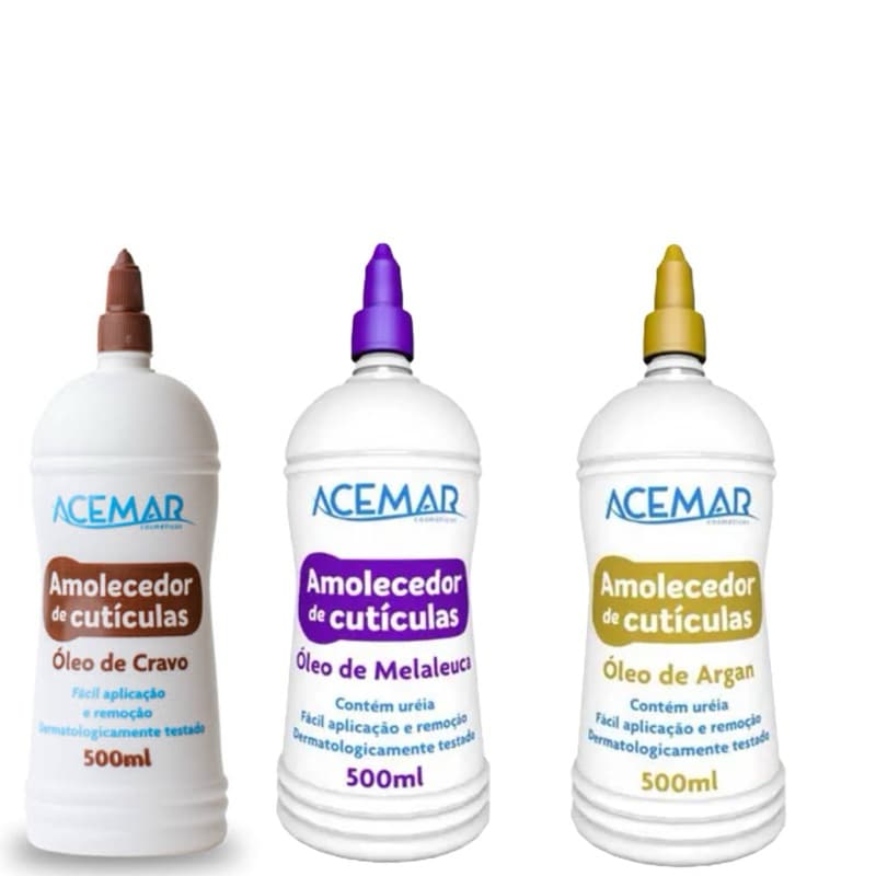 Amolecedor Cutícula Acemar 500ml - Fragrância Sortida