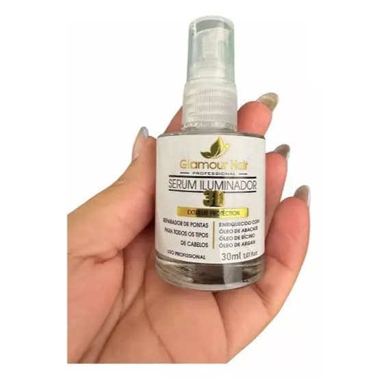 Reparador de Pontas Glamour Hair Serum Iluminador 3D 30ml