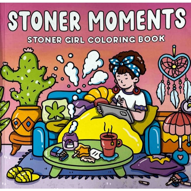 Kit 35 Desenhos de Stoner Moments Para Colorir (Folhas Soltas) Folha A4