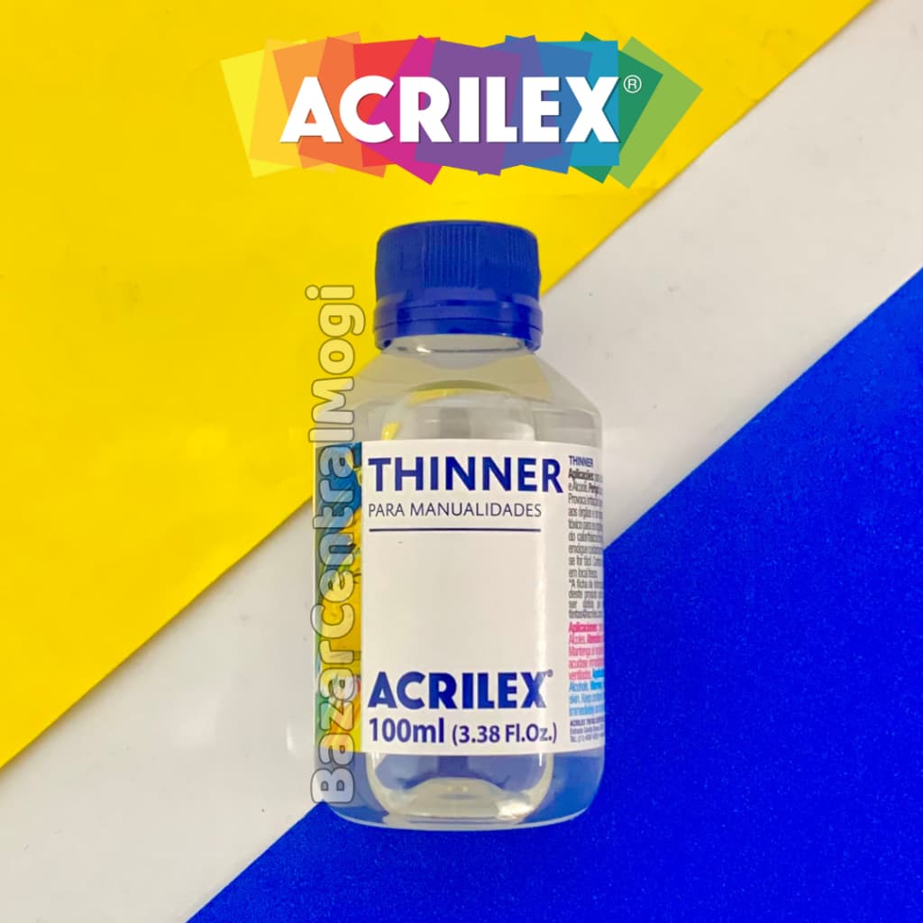 Thinner 100ml Acrilex Diluente para Vernizes e Tintas Incolor