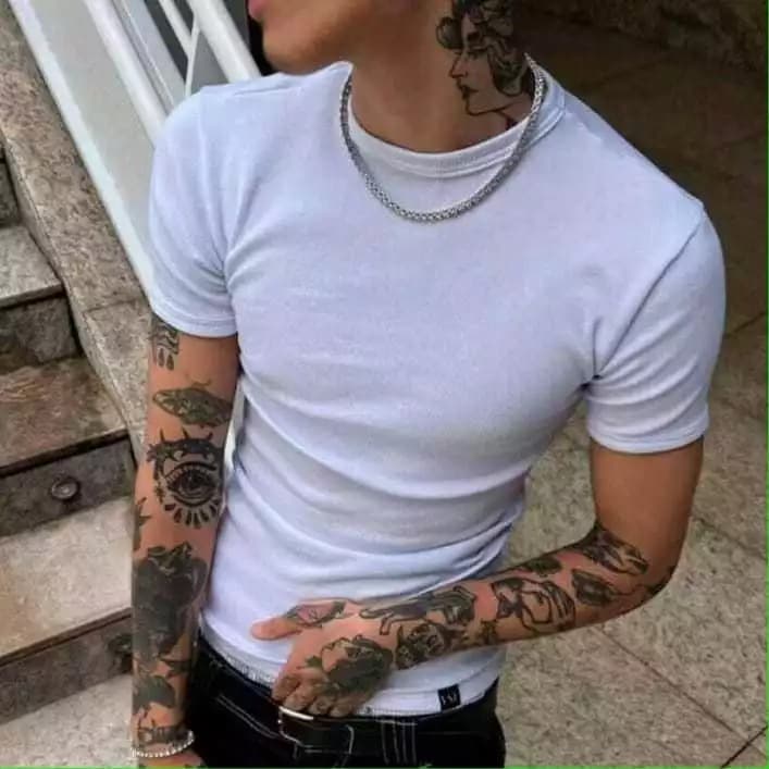 Camiseta 100% Canelada Masculina