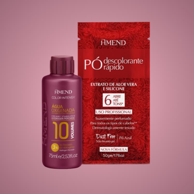 Pó Descolorante Amend Sachê 50g Extrato de Aloe vera e silicone