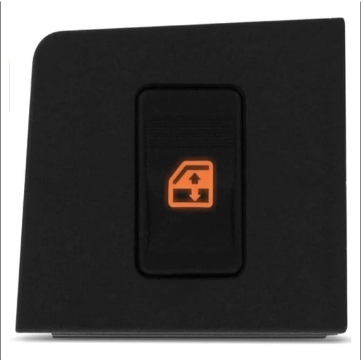 Botão Do Vidro Elétrico Fiat Uno Elba Premio Fiorino Simples Led Ambar 2002 Em Diante