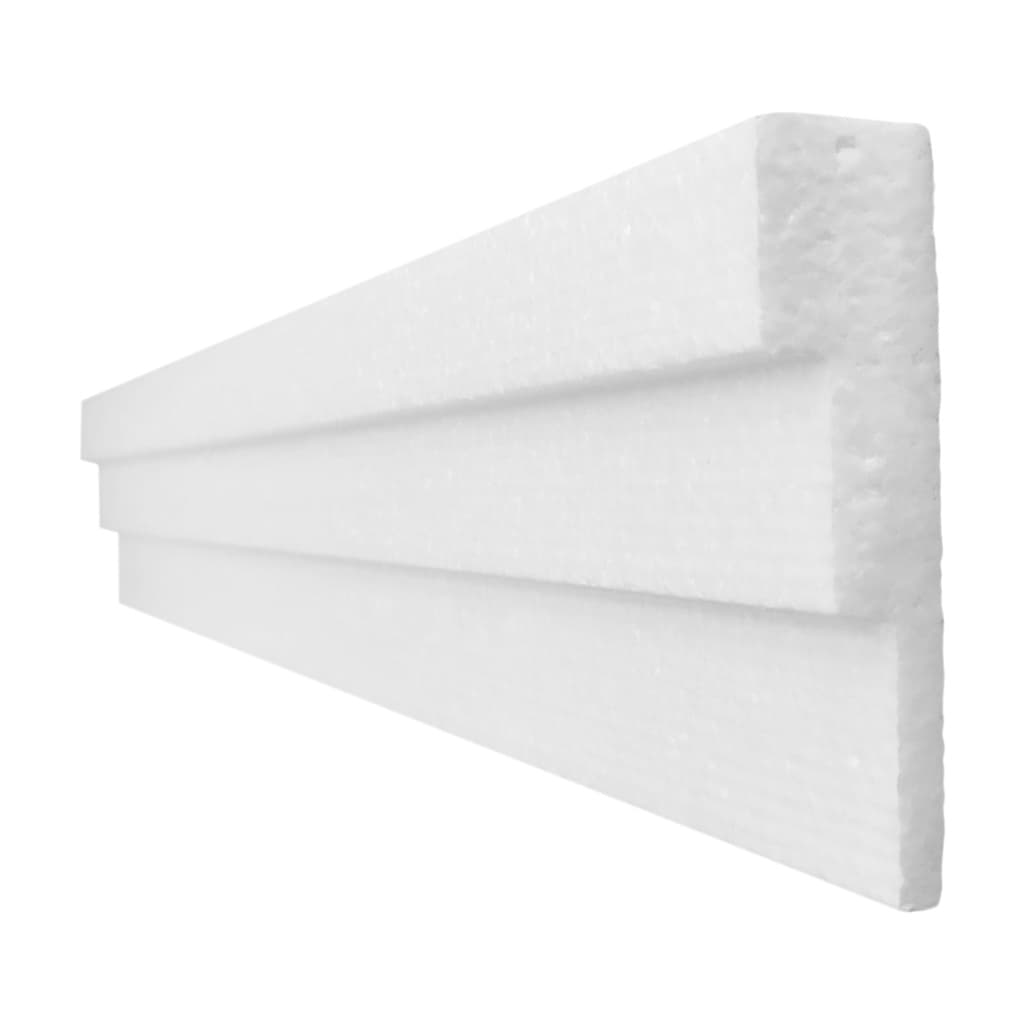 Moldura roda teto em isopor - sanca decoração - kit com 10 metros, peça com 10cm de face - Hobbyart Molduras - KUAD 10