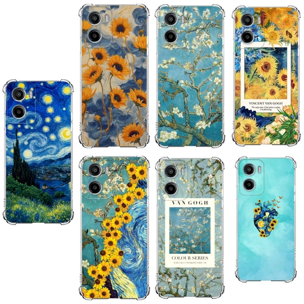 CAPA CAPINHA MOTOROLA G05, G05 S, G15, G25, G35 CAPA TPU PINTURAS VARIADAS CAPINHA CASE VAN GOGH