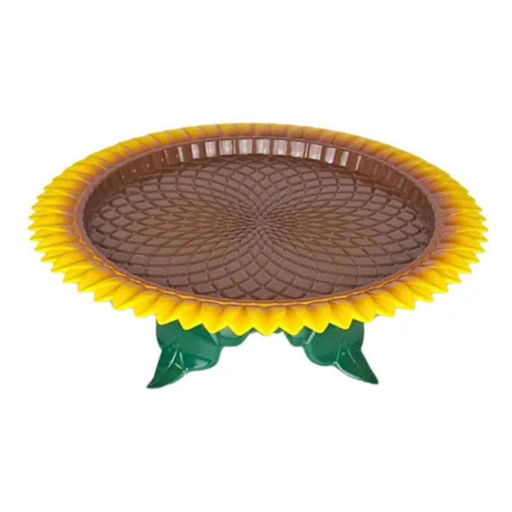 Bandeja Com Pé Girassol Doces Bolos Festa Junina Mesa Posta