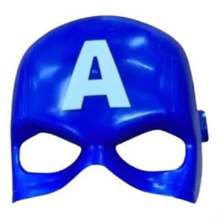 Máscara de Plástico Personagem Capitão América