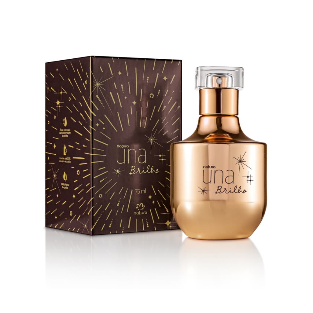 Desodorante Perfume Feminino Una Brilho, 75ml