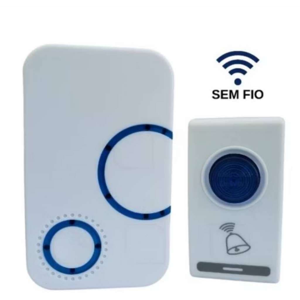 Campainha Interfone Sem Fio Residencial Comercial Fácil InstalaçãoMD-32