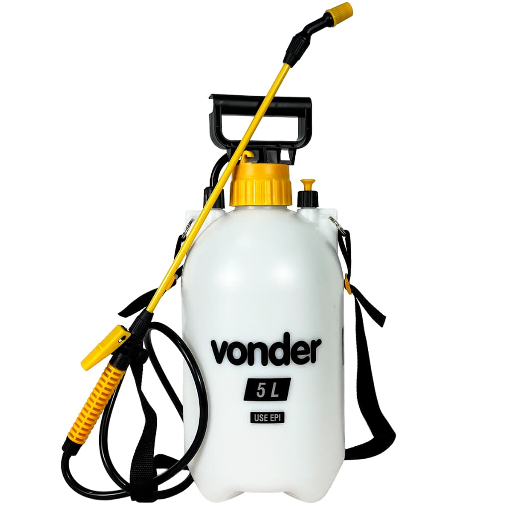 Pulverizador Borrifador 5 Litros Com Compressão Prévia Jato Regulável Vonder
