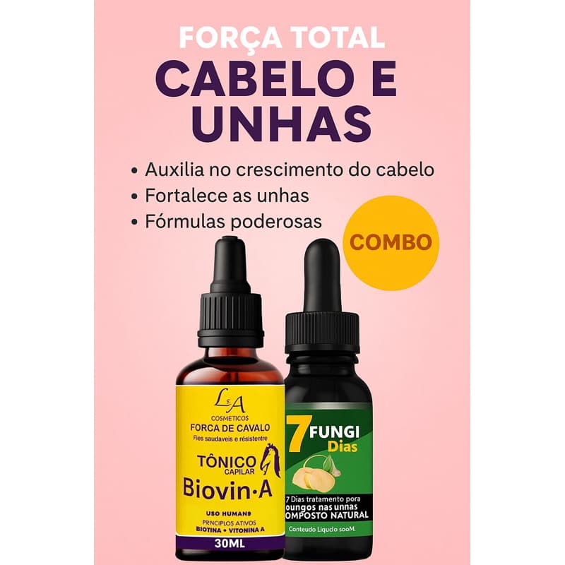 tônico  capilar  +  micose das unhas  super combo