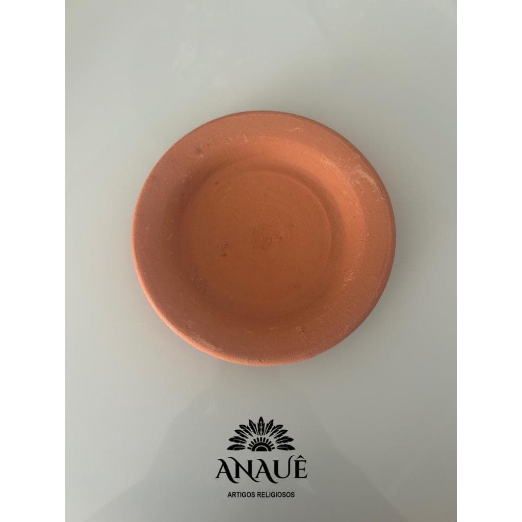Prato de Barro Cru N°0 16 cm Oferenda Umbanda Candomble