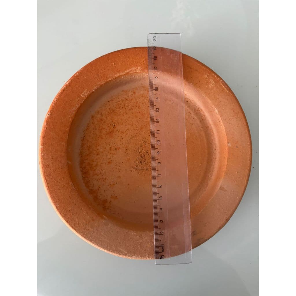 Prato de Barro Cru N°1 19 cm Oferenda Umbanda Candomble