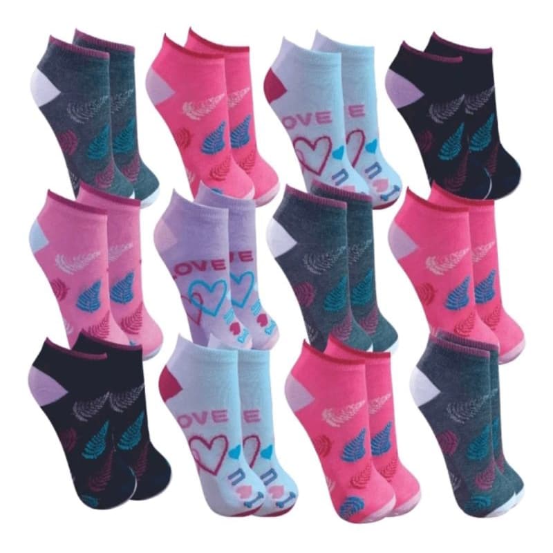 Kit 12 pares de Meias femininas masculinas adultas e infantil