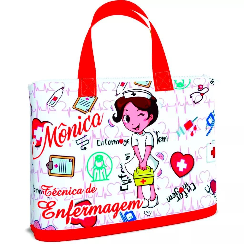 Bolsinha Porta Necessaire_estojo_30x20_Enfermagem