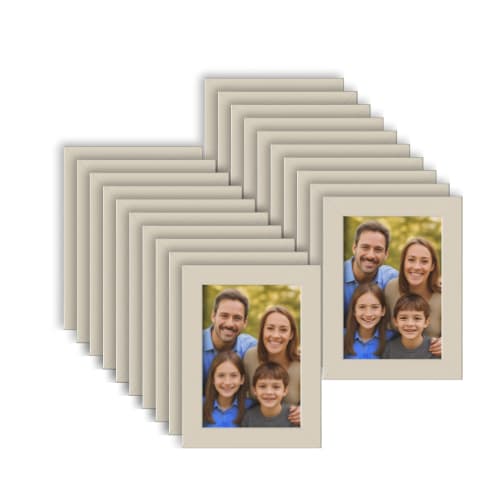Kit Com 25 Porta Retrato A6 10x15cm Branco Com Vidro Para Foto.
