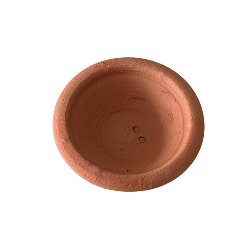 Alguidar de Barro Cru N°00  cm Oferenda Umbanda Candomble