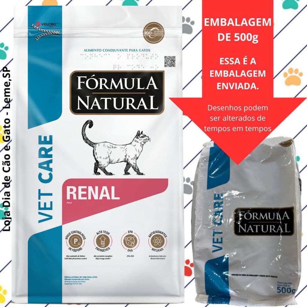 Ração 500g - Fórmula Natural Vet Care RENAL Gatos