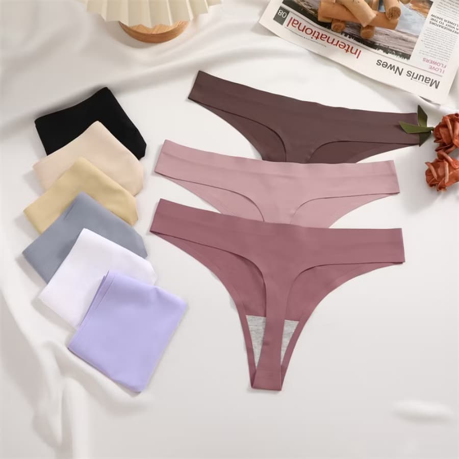 Kit Calcinha Sem Costura Fio Tanga Laser Não Marca