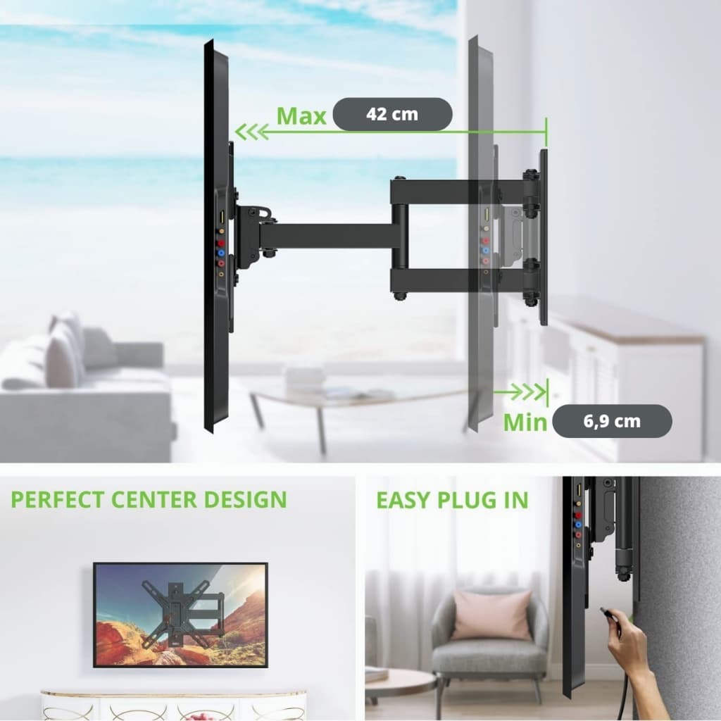 Suporte BI Articulado de Televisão TELEVISÃO SUPORTA15 20 22 27 29 32 39 40 42 43 47 49 50 52 55 Pol