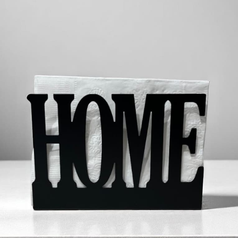 Porta Guardanapos Suporte Apoio de Papel Mesa Home Metal
