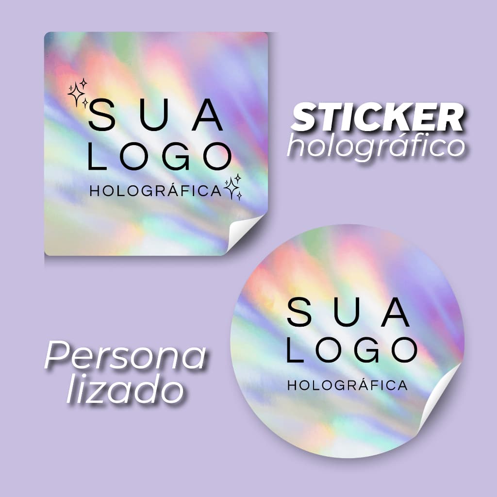 Adesivos Holográfico Personalizado Luxo Para Sua Marca Logo Vinil Adesivos Para Formatura