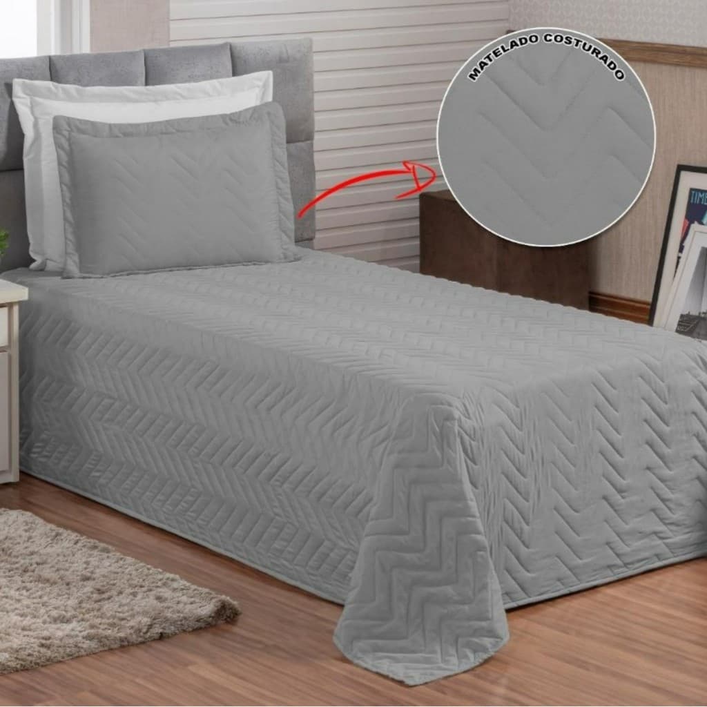 Cobre Leito Solteiro 2 Peças Dupla Face Matelado na Linha