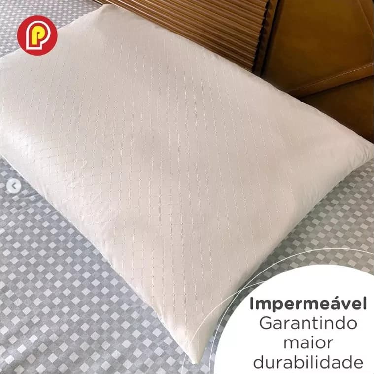 Protetor de Travesseiro Impermeável | Capa Antiácaro e Antialérgica 70x50cm
