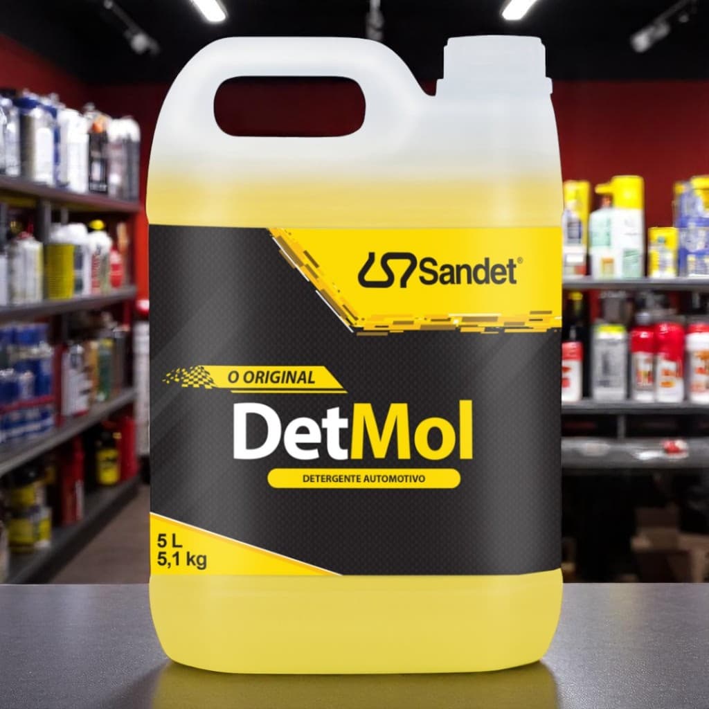 Shampoo Detergente Automotivo Off Road Detmol Sandet Limpeza Pesada Lava Moto Carro 5 Litros