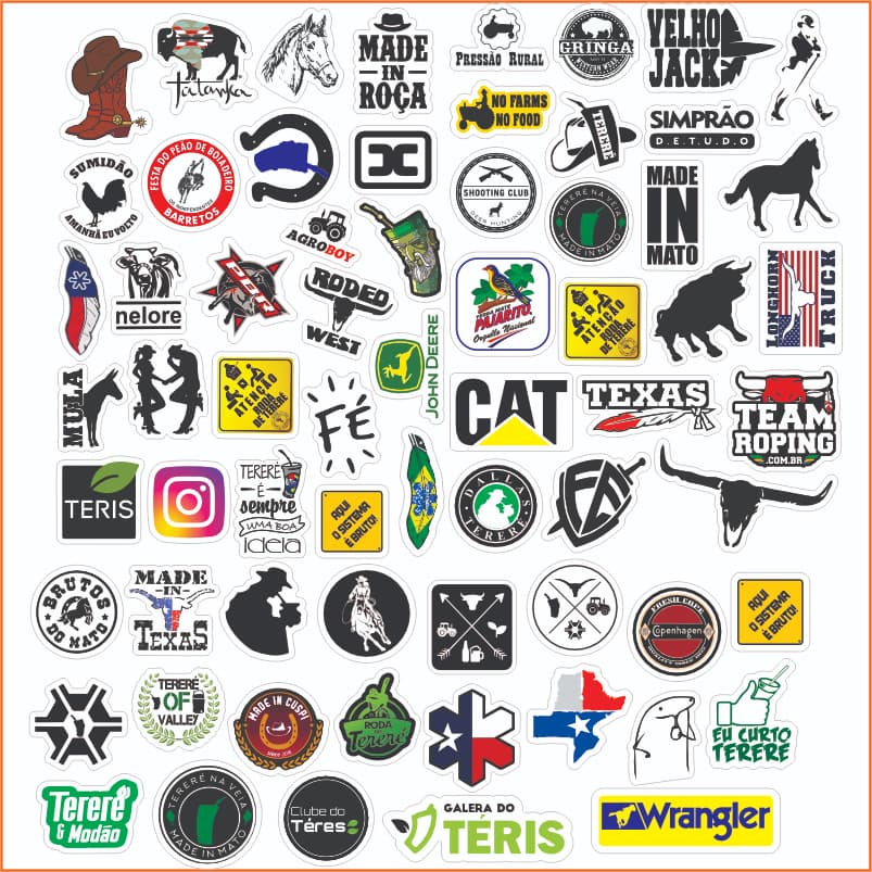 65 Adesivos para Garrafa Terere Agro Agronomia Cowboy Chimarrão Teris Made in Roça Bruto FRETE GRATI