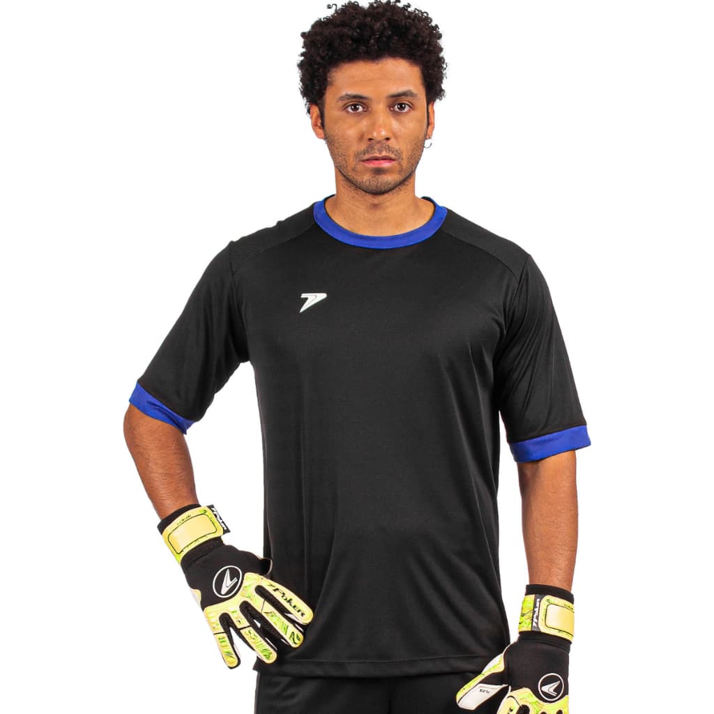Camisa de Goleiro Poker Manga Curta Dry Fit 1 Profissional Futebol Futsal