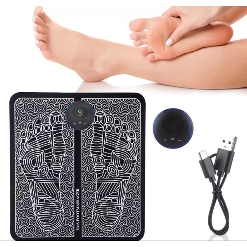 Massageador de Pés, Máquina de Terapia para Pés, Almofada de Massagem de Pés por EMS, Dispositivo de Pressão Meridiana A